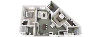 B2C two bedroom two bathroom