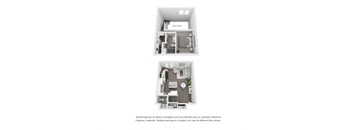 1 bedroom 1 and a half bath townhome