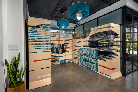 Parcel Pending lockers at The LC, Los Angeles