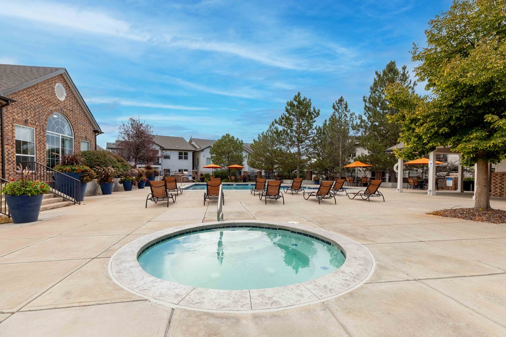 the swimming pool at our apartments