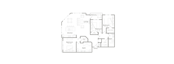 bedroom floor plan 05 | apartments in garland tx | the towers at spring creek