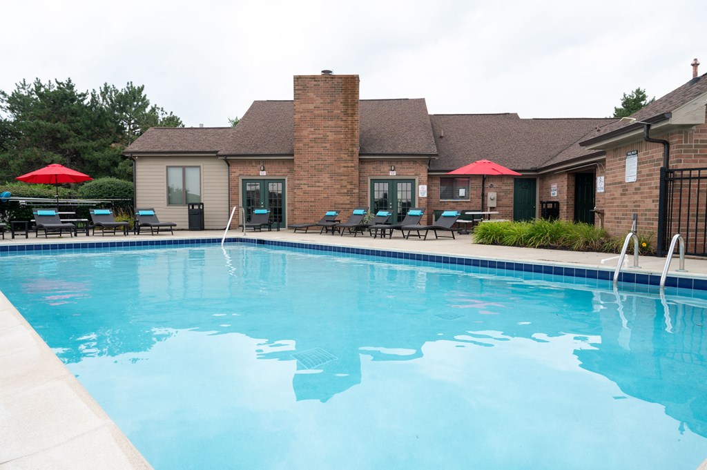 our apartments showcase a swimming pool