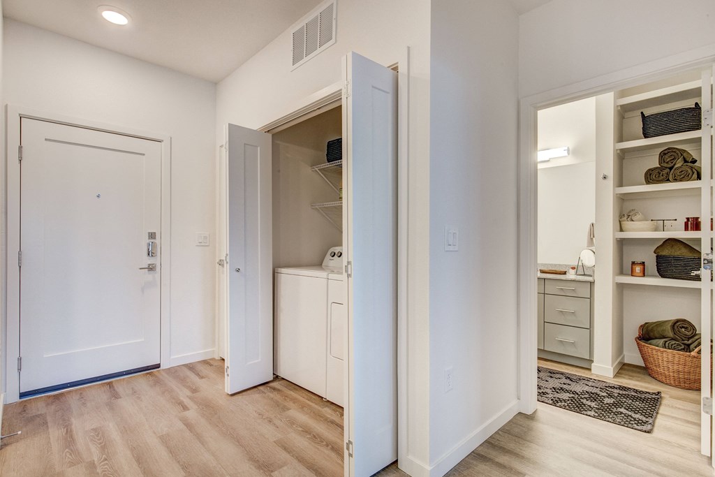 Full sized washer and dryer in apartment home