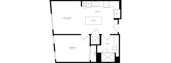 a blueprint of a floor plan of a house