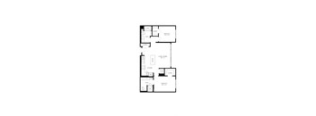 the floor plan of this bedroom apartment
