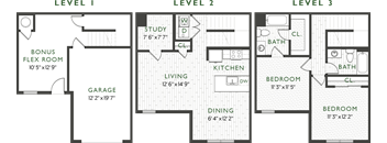 Two Bedroom Floorplan