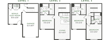 Three Bedroom Floorplan