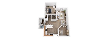 One Bedroom with Den 4 - Partial Renovation