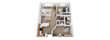 One Bedroom with Den 6 - Renovated
