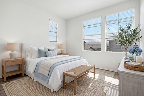 bedroom with bed and natural light