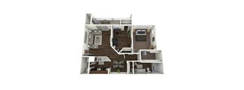 a floor plan of a 3 bedroom apartment at The Quarry Alamo Heights, San Antonio, TX, 78209