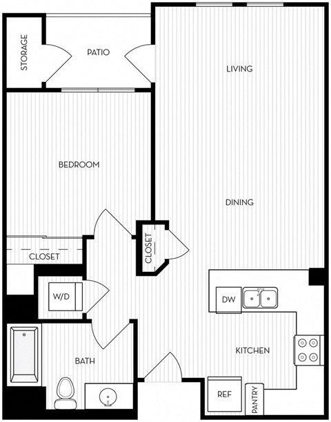 One Bedroom One Bathroom