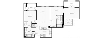 Two Bedroom Two Bathroom