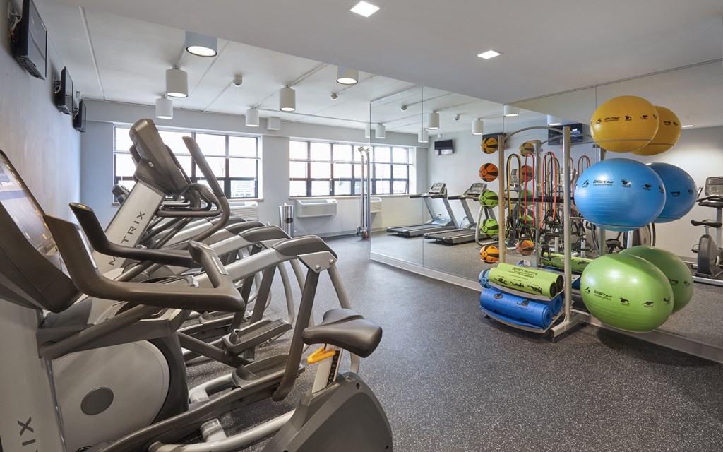 Fitness Center with Cardio equipment.