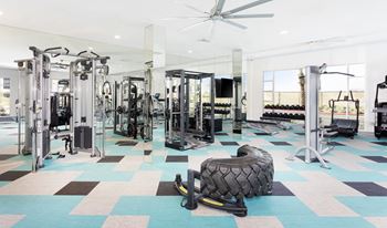 Gym with cardio machines