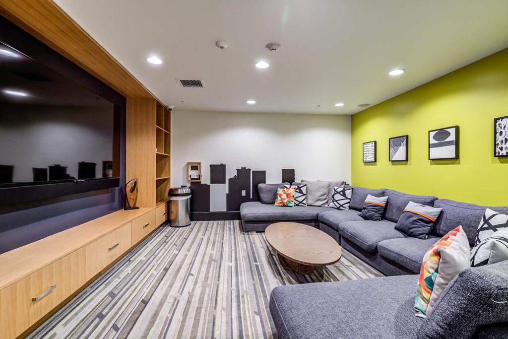 Radius Apartments Theater Room
