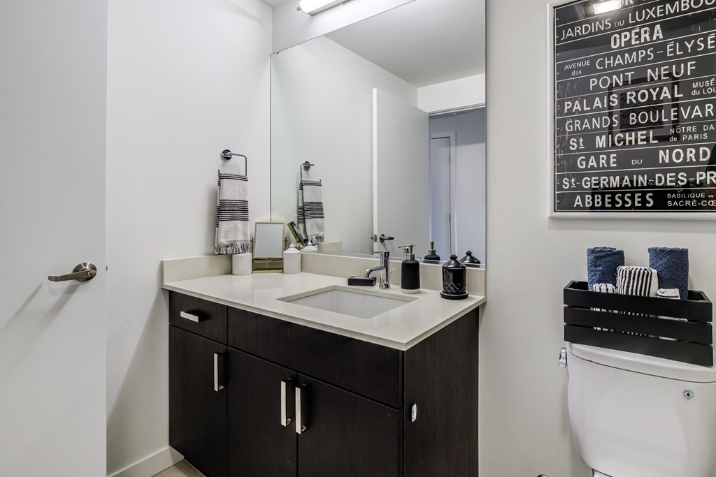 Radius Apartments Model Bathroom