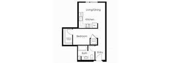 A8 one bedroom one bathroom
