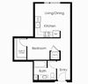A8 one bedroom one bathroom