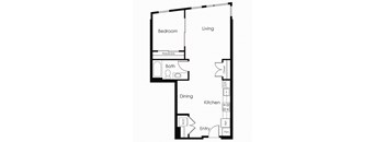 B1 one bedroom one bathroom