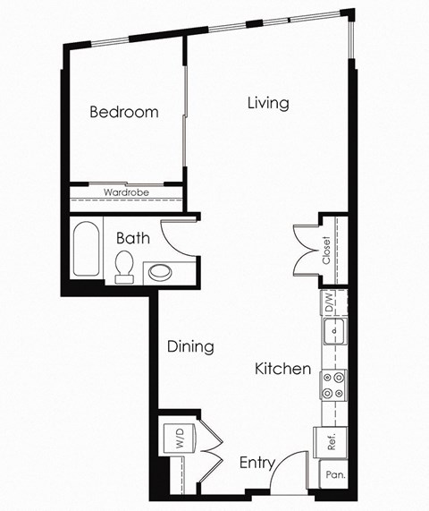 B1 one bedroom one bathroom