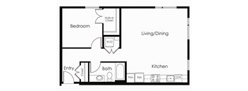 B3 one bedroom one bathroom
