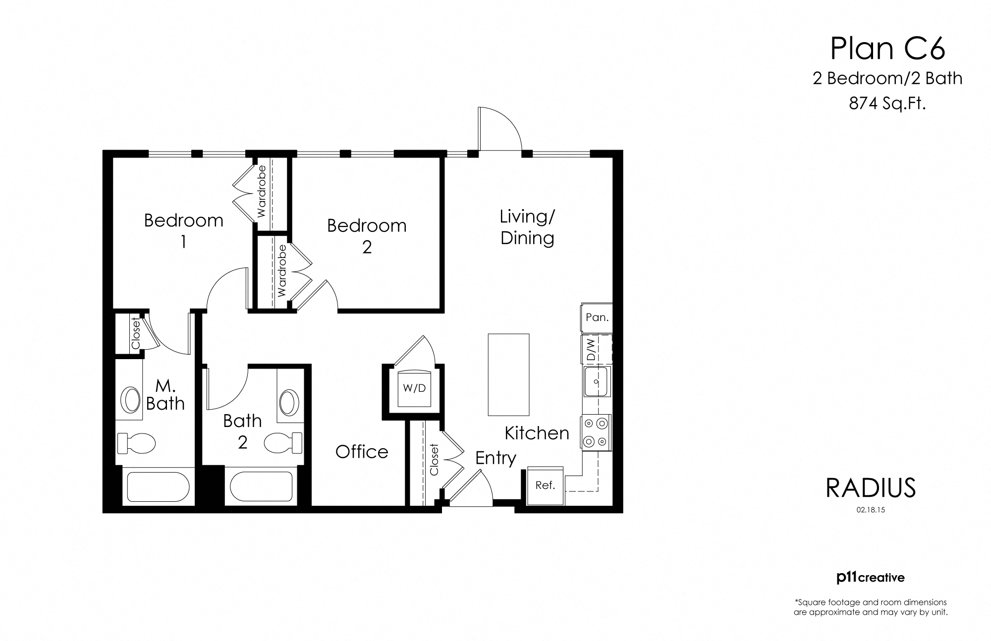 C6 two bedroom two bathroom