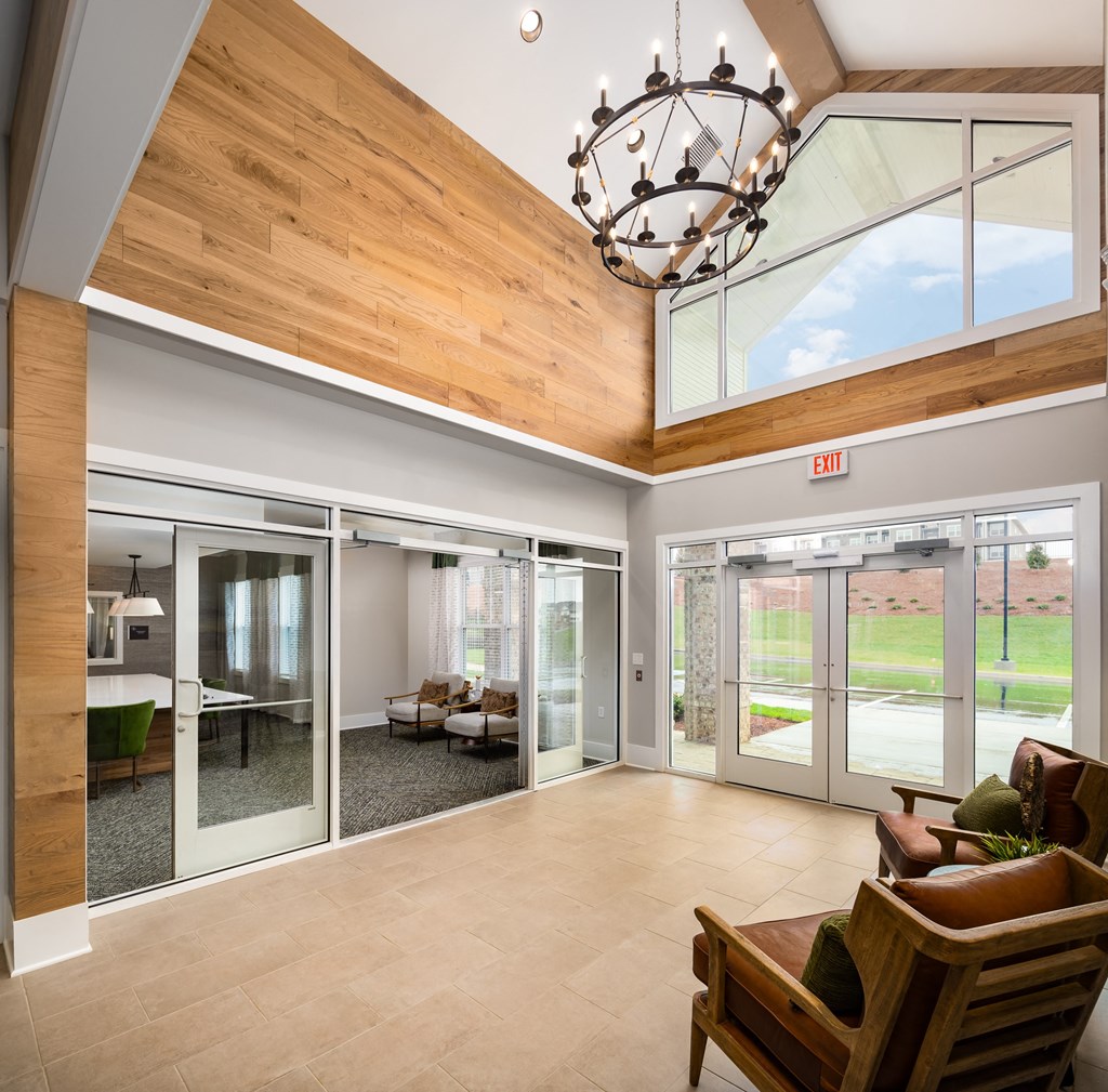 the lobby at the reserve at kirkwood