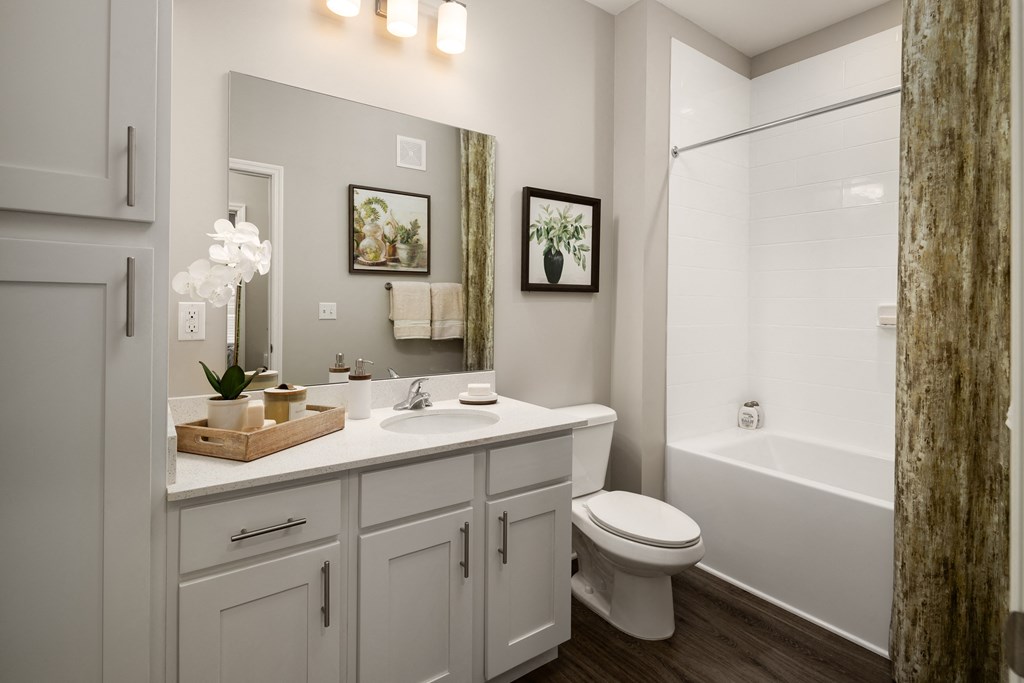 our apartments offer a bathroom with a bathtub