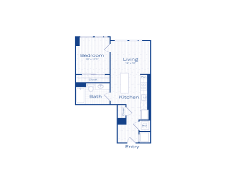 A blueprint of a house layout with labeled rooms.