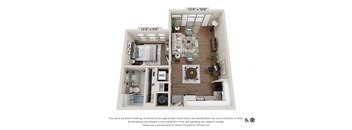 Garden floor plan with Extended living room
