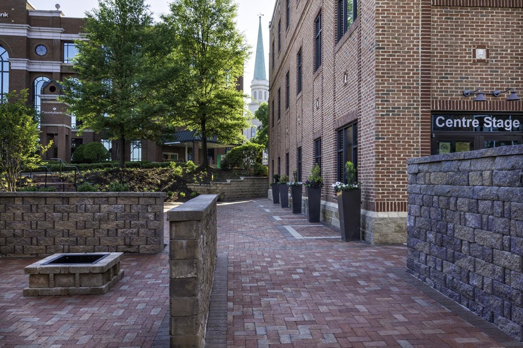 outdoor grilling area