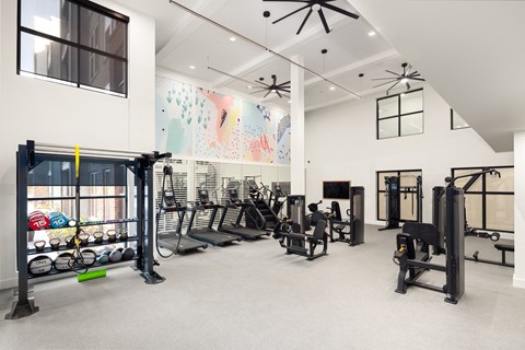 the gym at the preserve at greenwich apartments ct