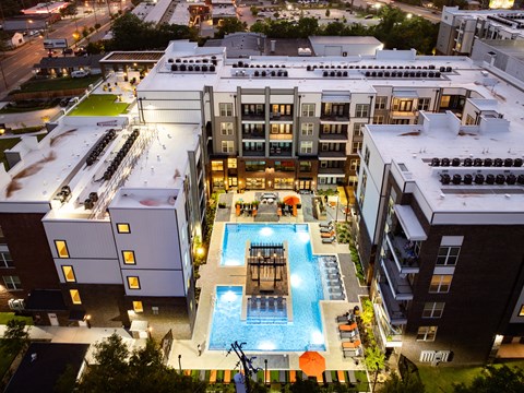a view of the pool at vivo city apartments or nearby