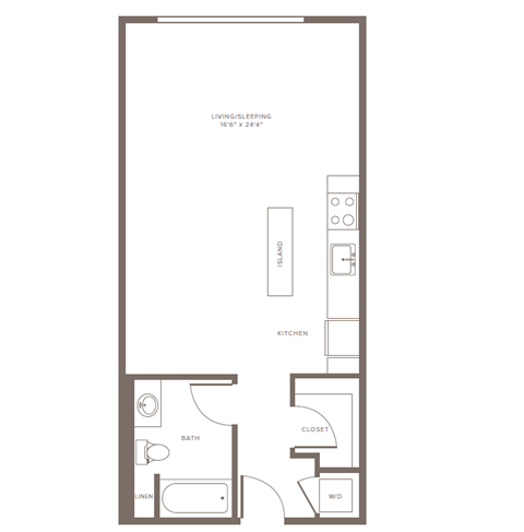 S1 Floor Plan at The Adeline, California, 91203