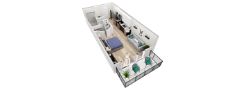 S1 Floor Plan at Vista Brooklyn, Jacksonville, FL, 32202