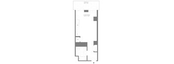 A floor plan of a house with a terrace and a 1:1000 scale drawing.