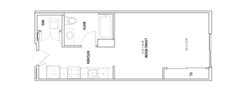 S4  Floor Plan at Burano, Long Beach California