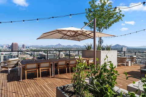 Outdoor lounge seating