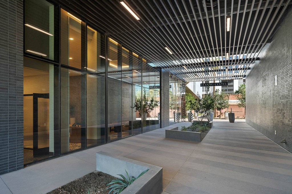 Exterior entrance of the building