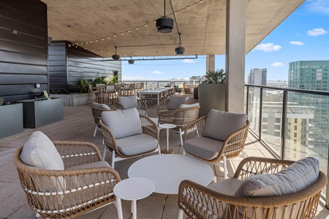 roof-top outdoor lounge seating