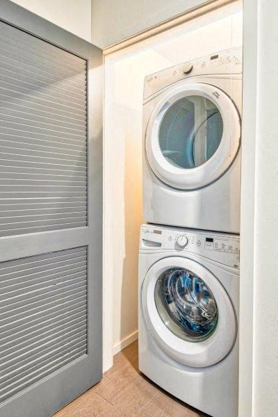 stacked washer and dryer