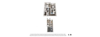 2 bed 2 bath4B_TH Combined Floor Plan at San Carlo Townhomes, California, 92346