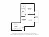 1 Bed 1 Bath 566 sq ft floorplan layout