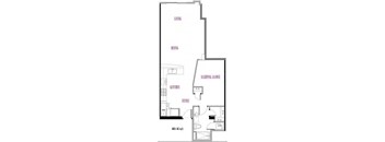 A floor plan of a house with labeled rooms such as "Kitchen", "Dining Room", and "Living Room".
