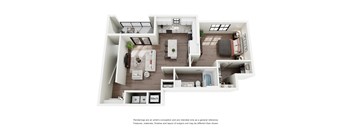 A floor plan of a house with labeled rooms D, W, and Mech.
