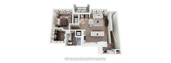 A floor plan of a house with labeled rooms.