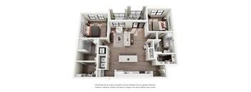 A floor plan of a house with labeled rooms.