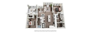 A floor plan of a house with labeled rooms.