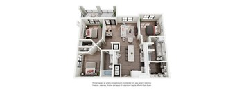 A floor plan of a house with labeled rooms.
